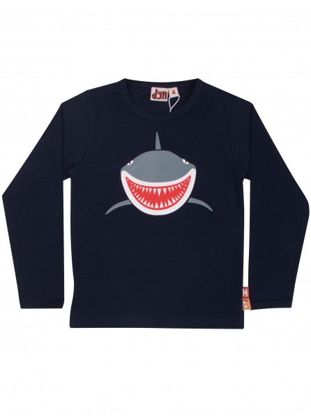 DYR Langarm Shirt Roar Tee Shark Hai dunkelblau