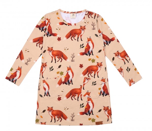 Walkiddy Langarm Tunika Red Foxes