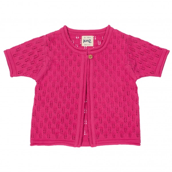 Kite Clothing Leaf lace Cardigan pink