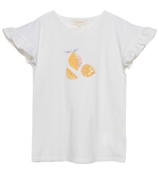 Creamie Kurzarm Shirt Zitrone Cloud