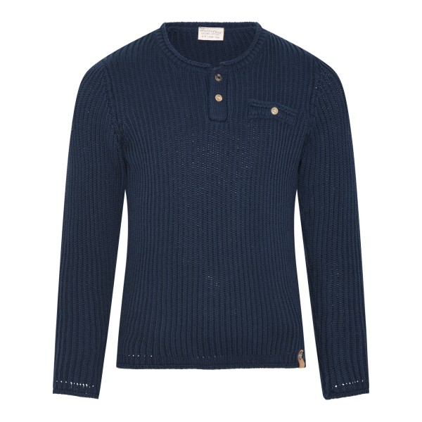 Minymo Strick Pullover dunkelblau