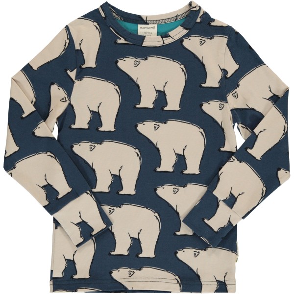 maxomorra Langarm Shirt POLAR BEAR