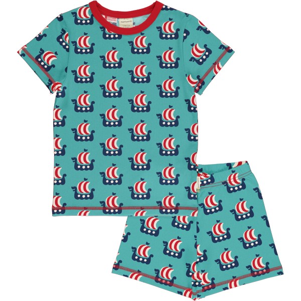 maxomorra Schlafanzug Pyjama kurz VIKING SHIP