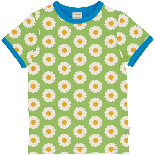 maxomorra Kurzarm Shirt DAISY grün