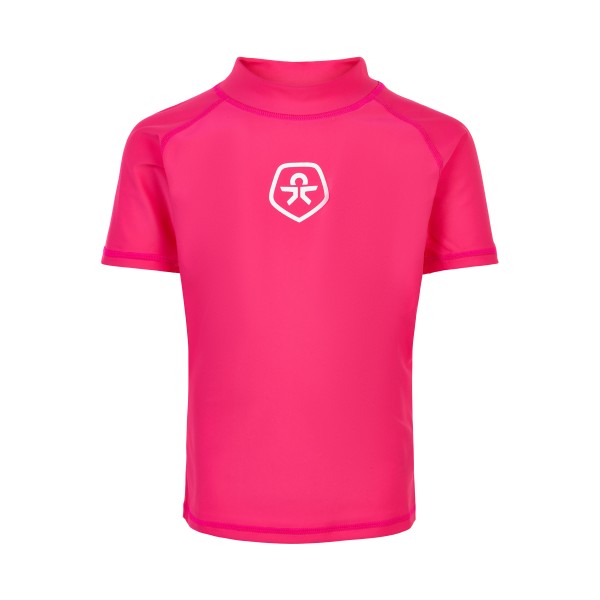 Color Kids Kurzarm UV-Schutz Shirt 50+ Pink Yarrow