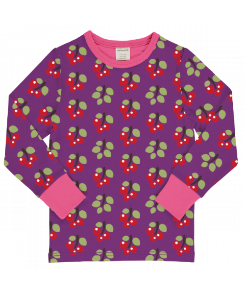 maxomorra Langarm Shirt ARCTIC BERRY