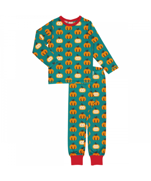maxomorra Pyjama Set Schlafanzug GARDEN PUMPKIN