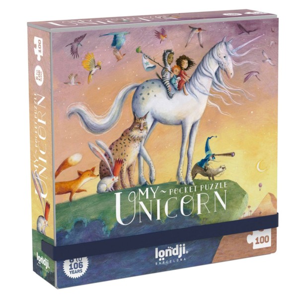 londji Pocket Puzzle - My Unicorn - 100 Teile