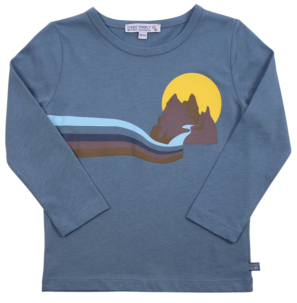 Enfant Terrible Langarm Shirt mit Sonnenuntergang jeans