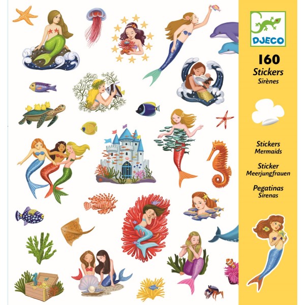 Djeco Sticker Meerjungfrauen
