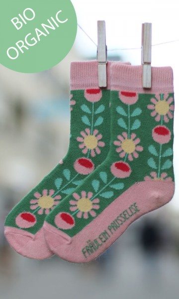 Fräulein Prusselise Socken Blumen BIO