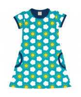 maxomorra Kurzarm Kleid SKY maxomorra Kurzarm Kleid SKY
